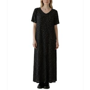 Vintage Y2K Black Maxi Dress Women's Size Medium Whimsigoth Dark Academia NWT